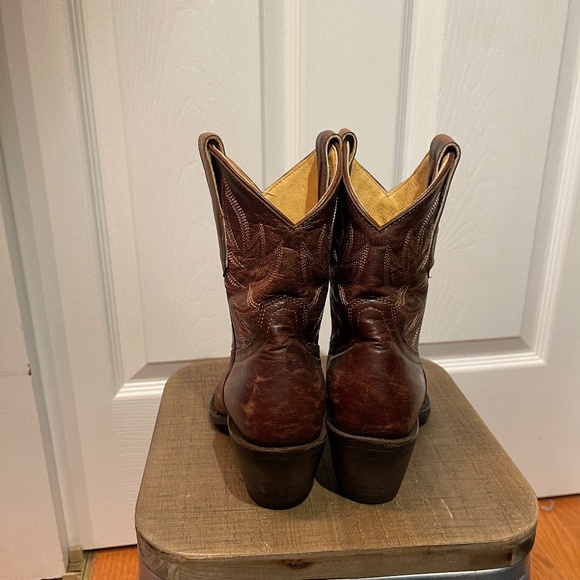 IDYLLWIND Miranda Lambert WHEELS BROWN LEATHER WESTERN BOOTIES Size 6.5 - Picture 3 of 8
